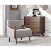 Coaster Furniture 905392 Upholstered Accent Chair Grey and Brown